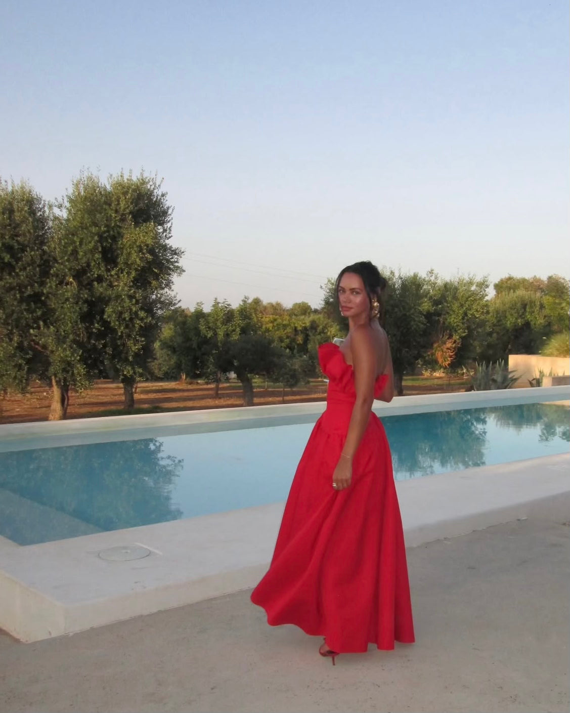 elliatt laurel sleeveless maxi dress in red Elliatt