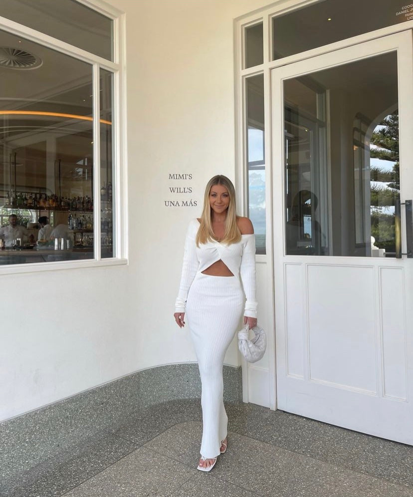 sir the label kelvin off shoulder dress SIR the Label Kelvin Off Shoulder Dress