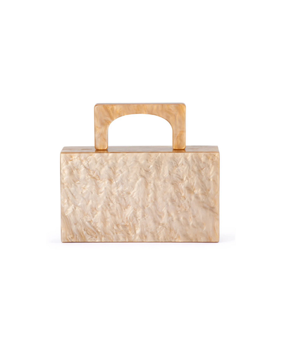 Olga Berg Fleur Acrylic Clutch