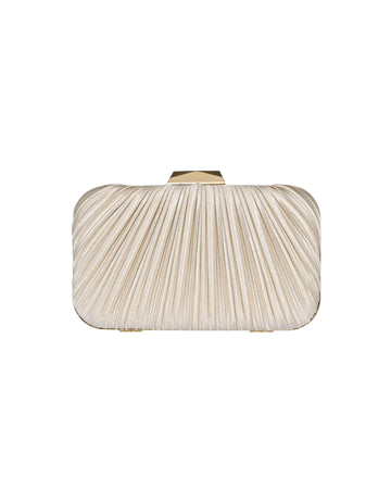 Champagne Pleat Clutch