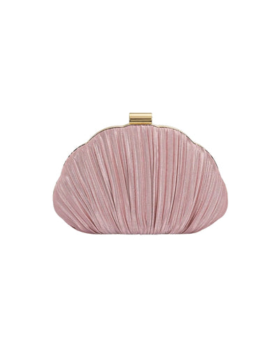 Rosé Pleat Clutch
