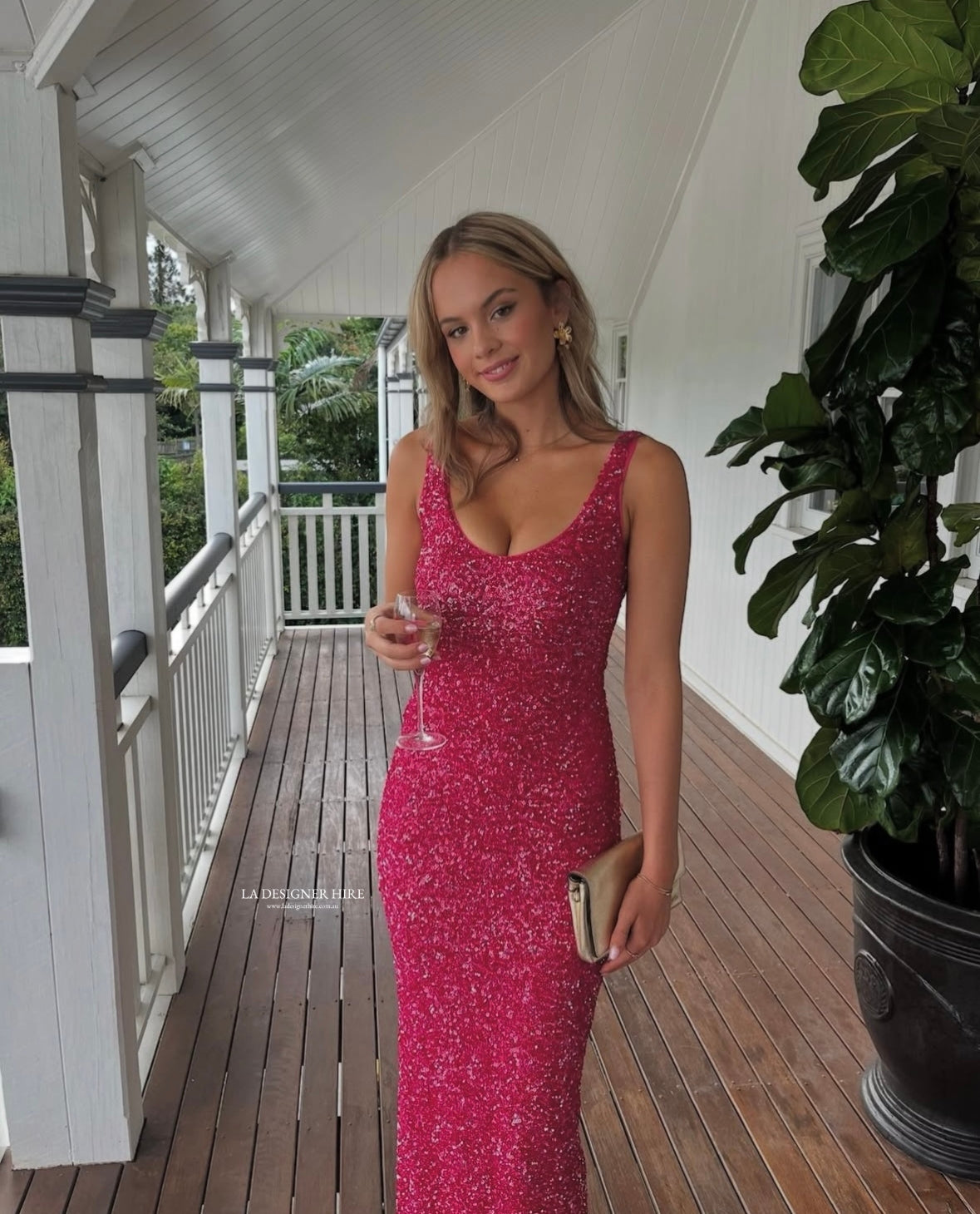 NBD Janhvi Maxi Dress - Pink