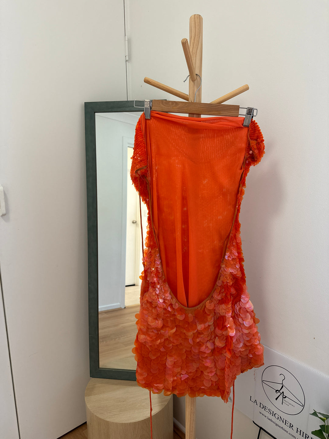 rat and boa orange sequin dress Rat and Boa Orange Sequin Hannah Chody