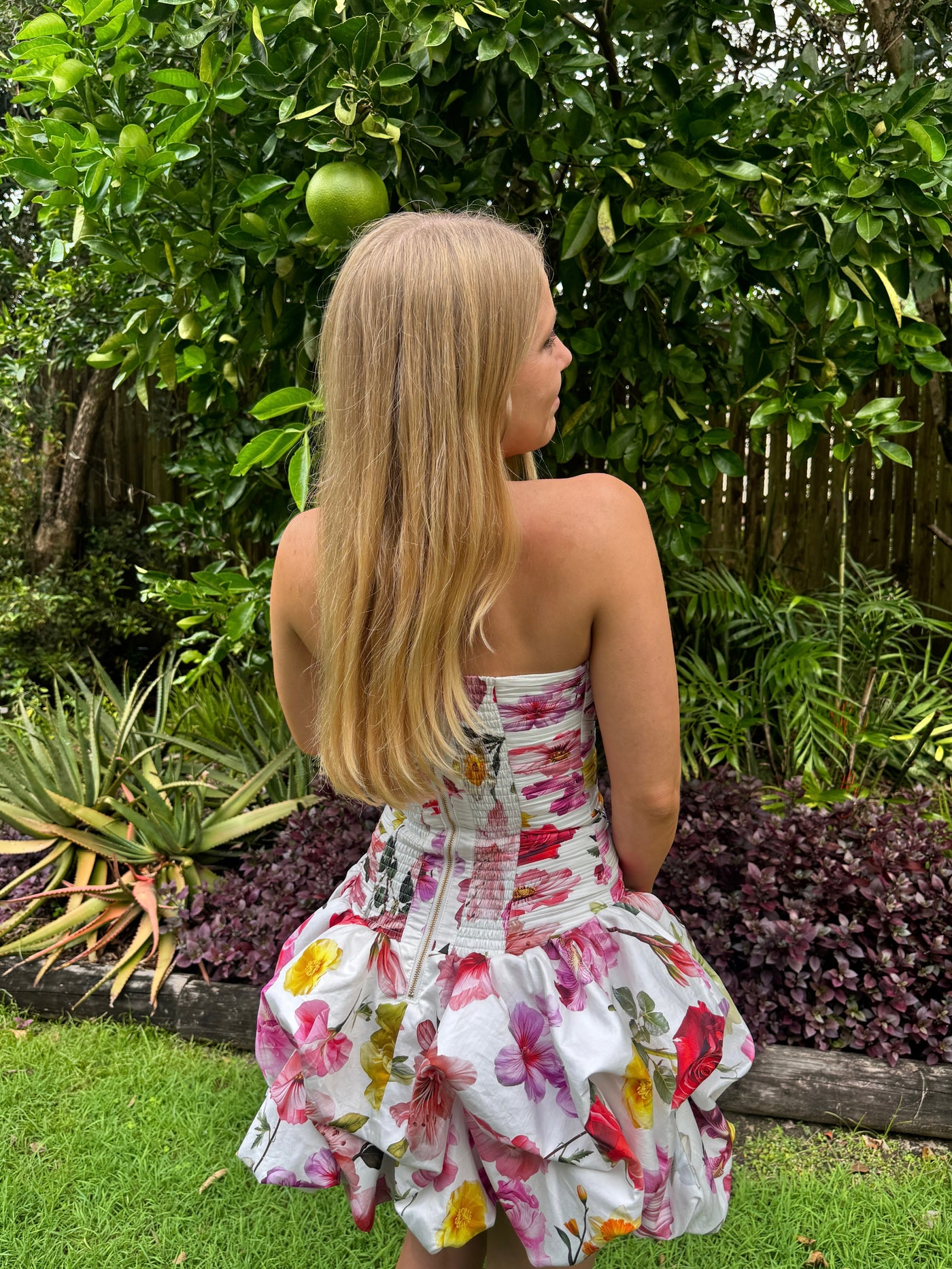 Aje Violette Bubble Hem Mini Dress