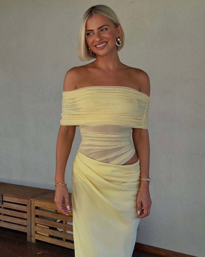 Benni Nico Off Shoulder Maxi Dress