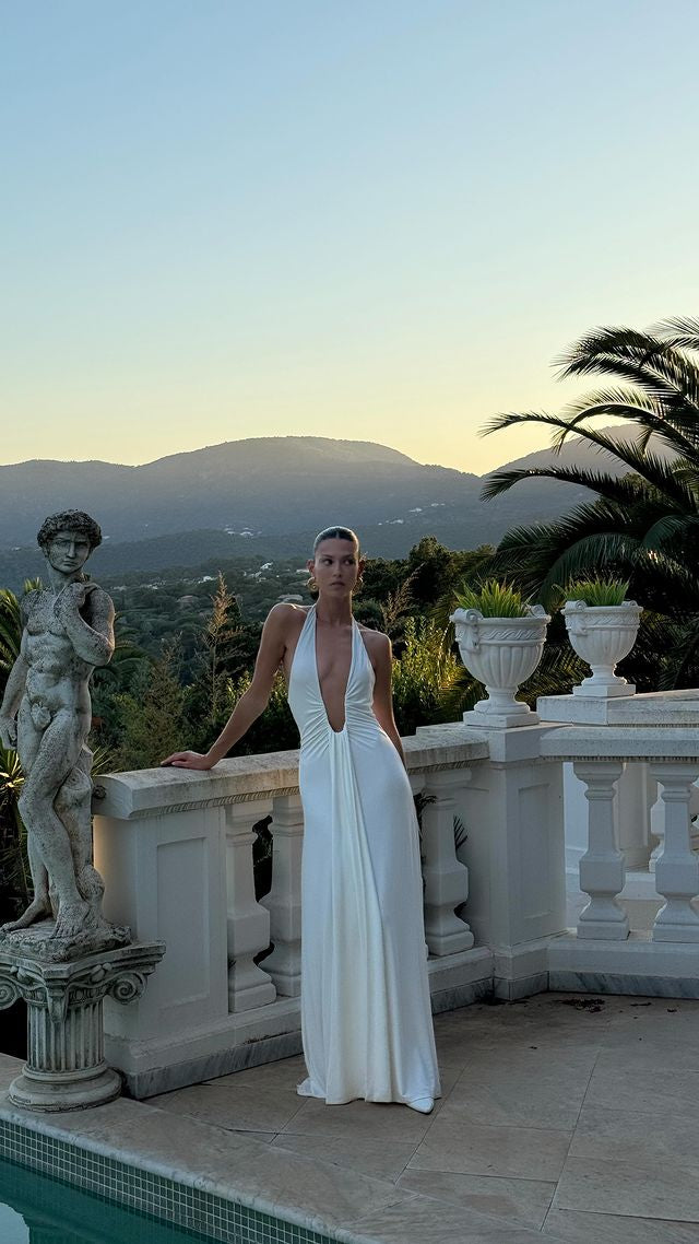 Misha Jennifer Cupro Maxi Dress | LA DESIGNER HIRE Misha Jennifer Cupro Maxi Dress | LA DESIGNER HIRE