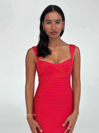 Herve Leger Sweetheart Bandage Gown