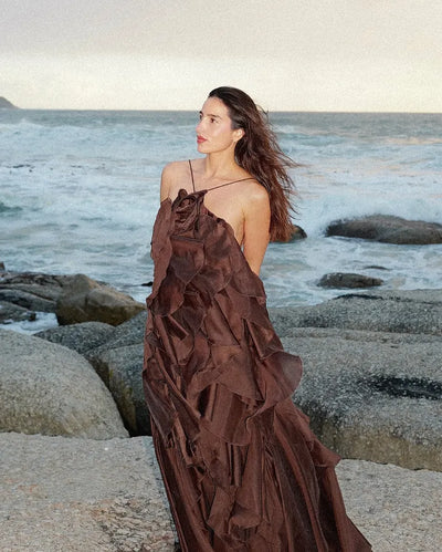 Aje Pandorea Layered Maxi Dress