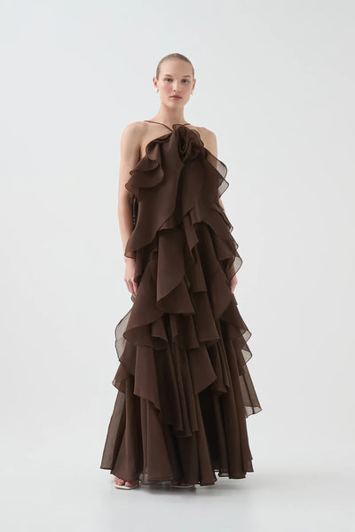 Aje Pandorea Layered Maxi Dress