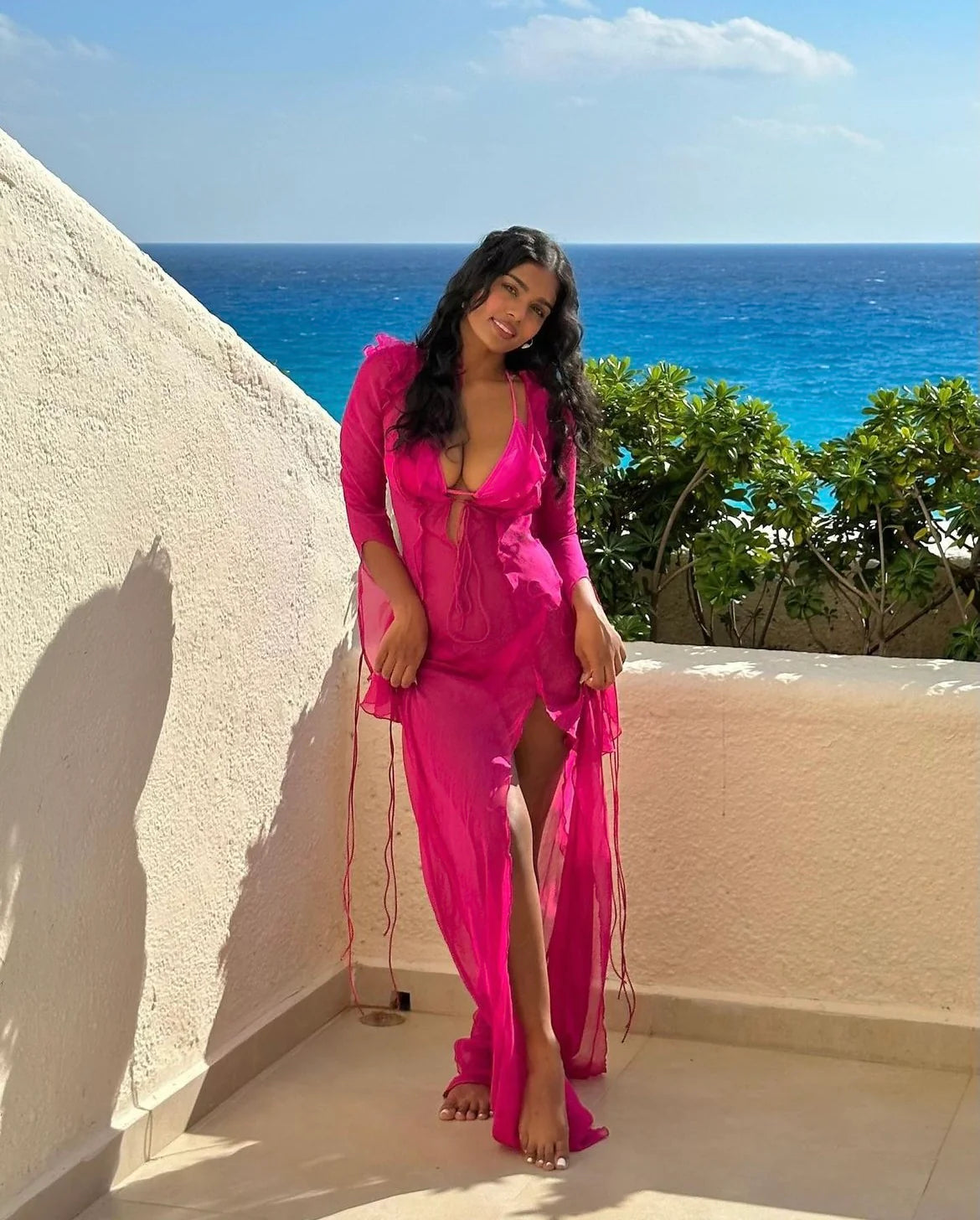 Pink rat sales and boa dress