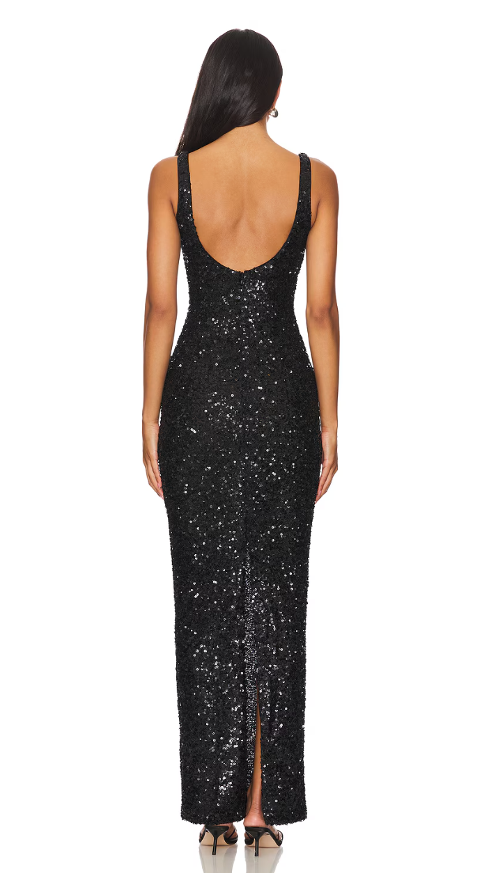 NBD Janhvi Maxi Dress - Black