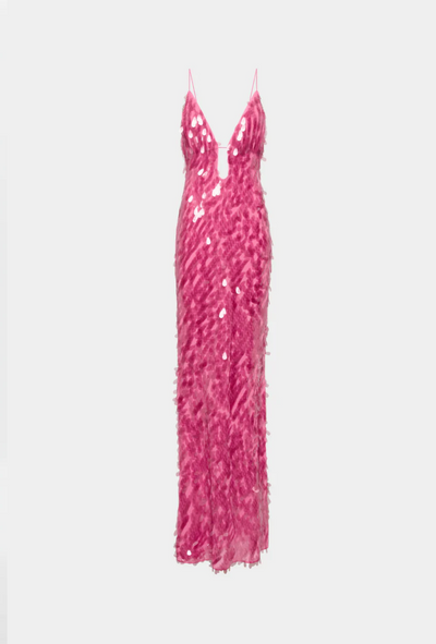 Misha Sapphire Sequin Dress