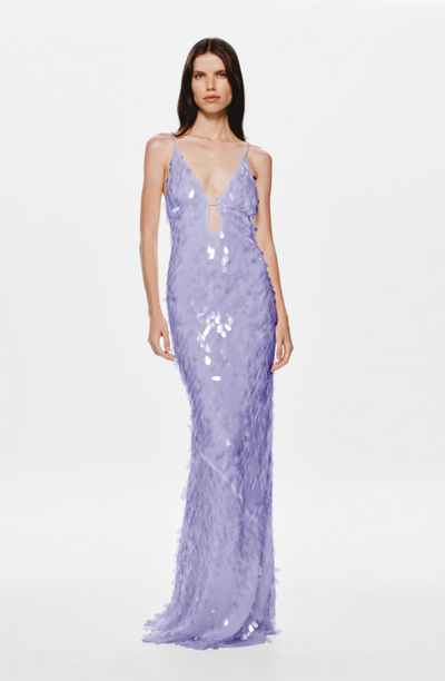 Misha Sapphire Sequin Dress