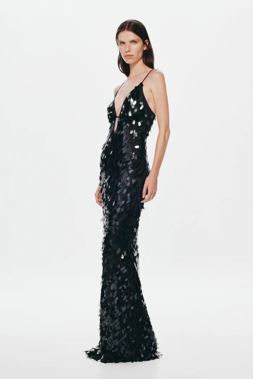 Misha Sapphire Sequin Dress